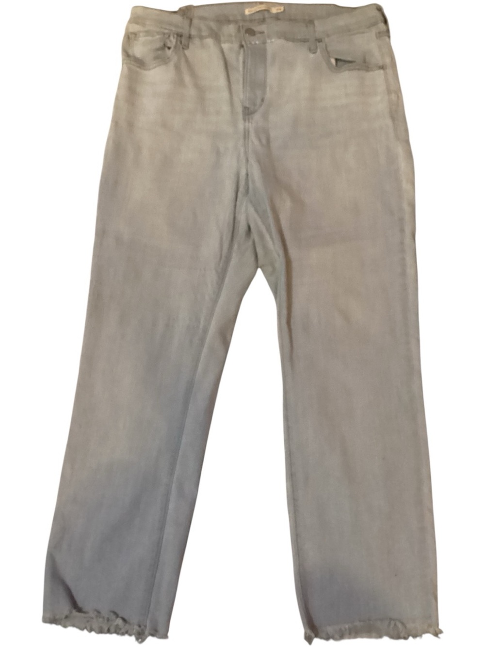 Levi's Plus Size 18W Straight Leg Jeans Raw Hem Light Wash - Picture 4 of 9
